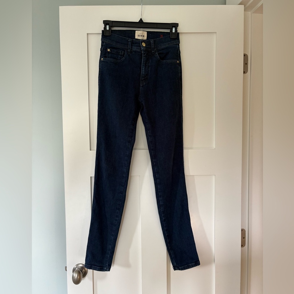Sezane Classic Fit Dark Blue Jeans size 25 - Picture 3 of 10